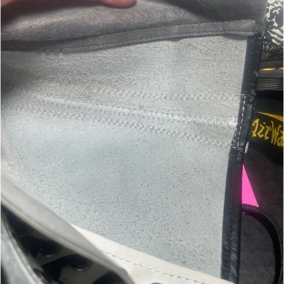 Dr Martens White/Black Flocked Damask 14 Eyelet UK 3 US 5 - Picture 13 of 16